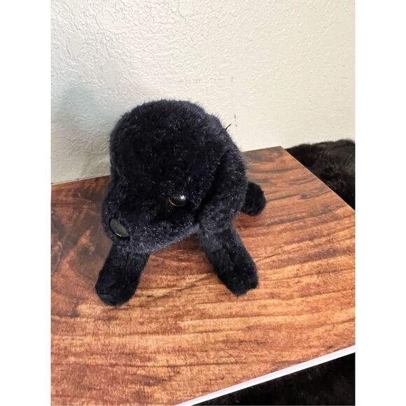 Douglas Cuddle Toys BLACK LAB Dog Plush 12" Stuffed Animal with Black Nose - Picture 1 of 8